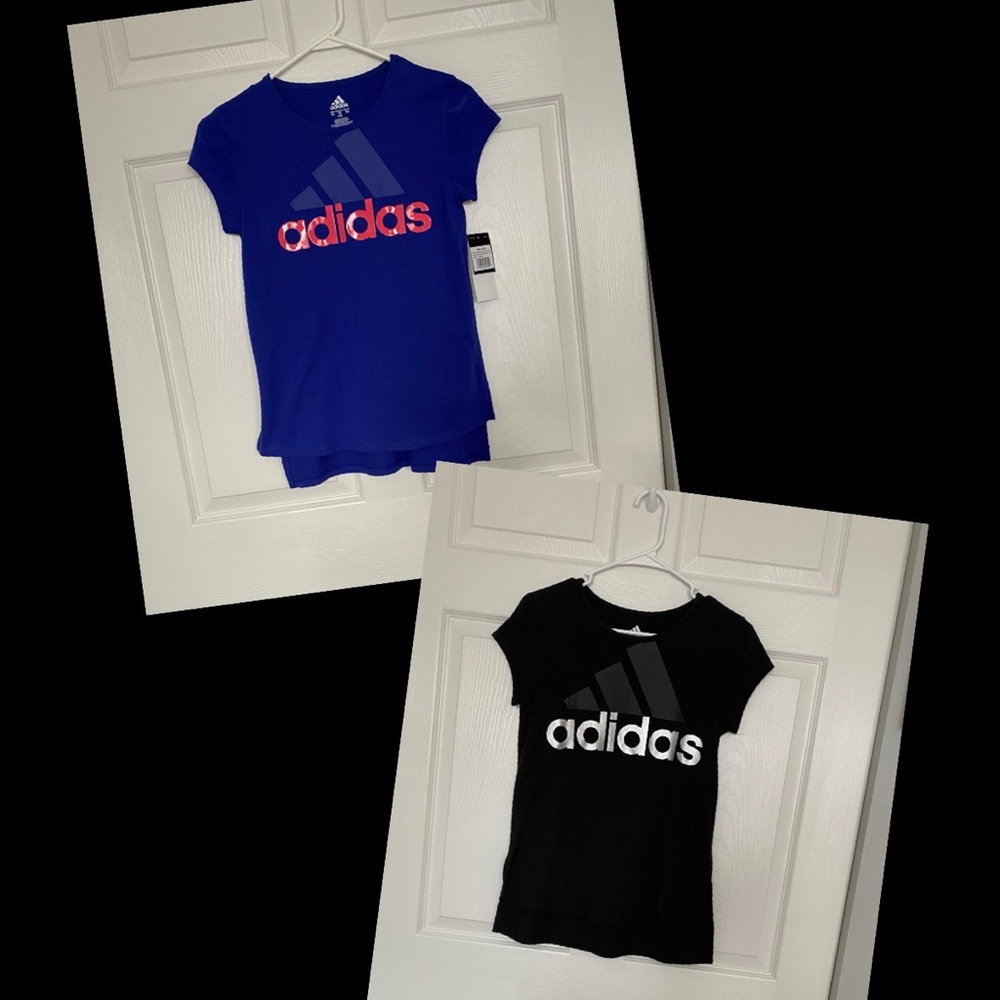 Pair of two Adidas Girls T-Shirts, Sz XL/16